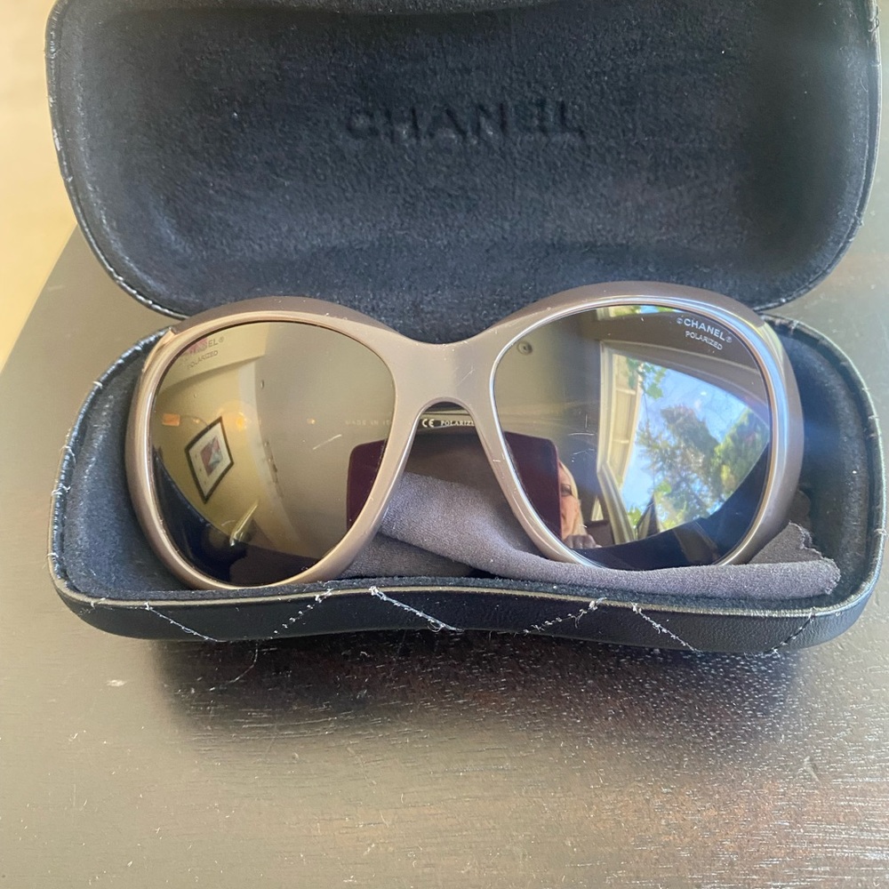 CHANEL Sunglasses 5302-H-A c.1416/S9 Brown Polarized Size 57 17 135 with Case - Picture 8 of 8